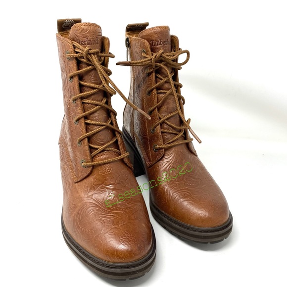 Timberland Sienna High Side ZIP Boot Emboss BrownW - Picture 9 of 15